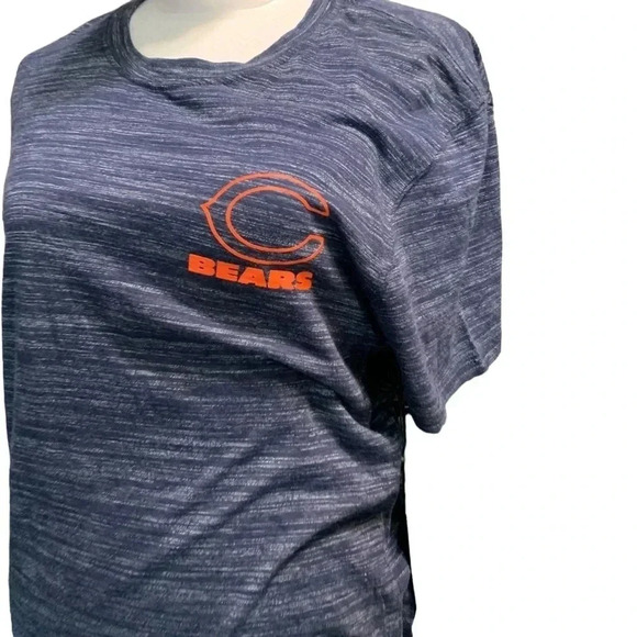 Chicago Bears Shirt Men Small Blue Short Sleeve Crew Neck Cotton Blend NFL - Picture 5 of 5
